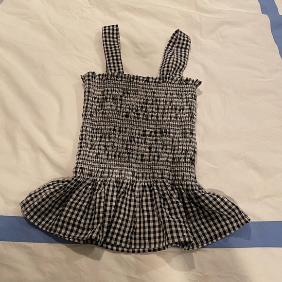 UO Gingham Peplum Tank - Picture 2 of 3